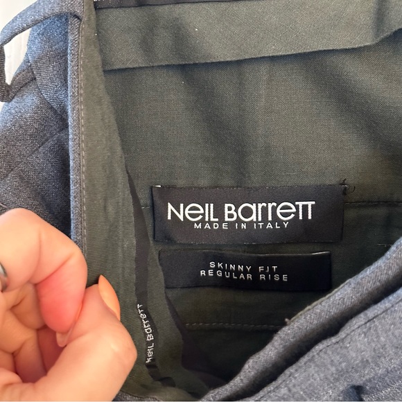 NEIL BARRETT Gray Italian Trousers - Picture 8 of 11